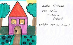 In der Ferienwohnung hat es Nina und Anna gefallen